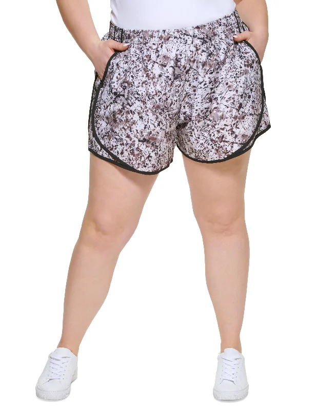 Urban Style Calvin Klein Performance Plus Size Printed Running Shorts