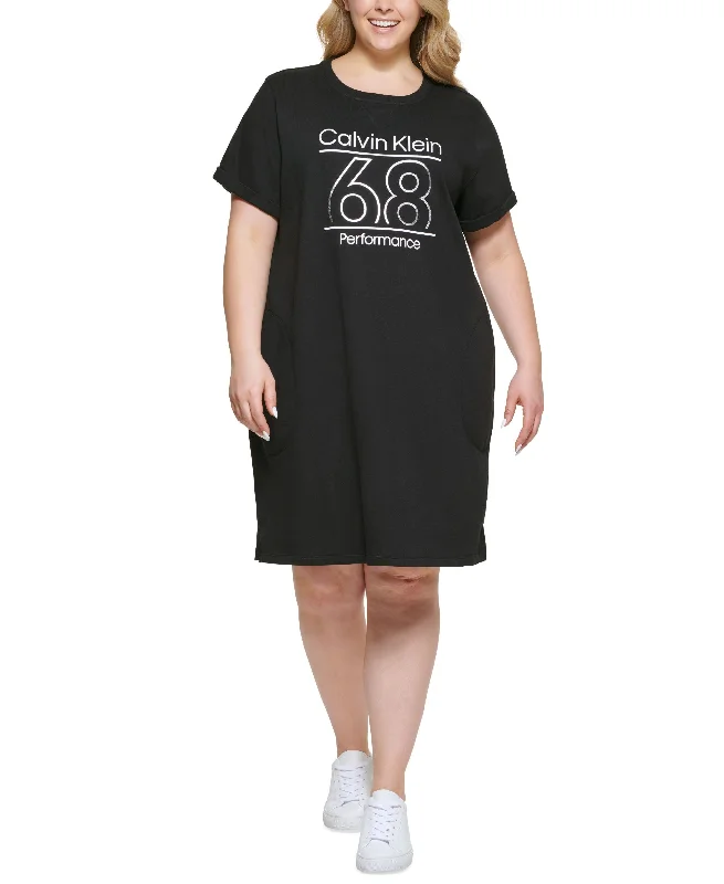 Comfortable Sneakers Calvin Klein Performance Plus Size Terry Sneaker Dress