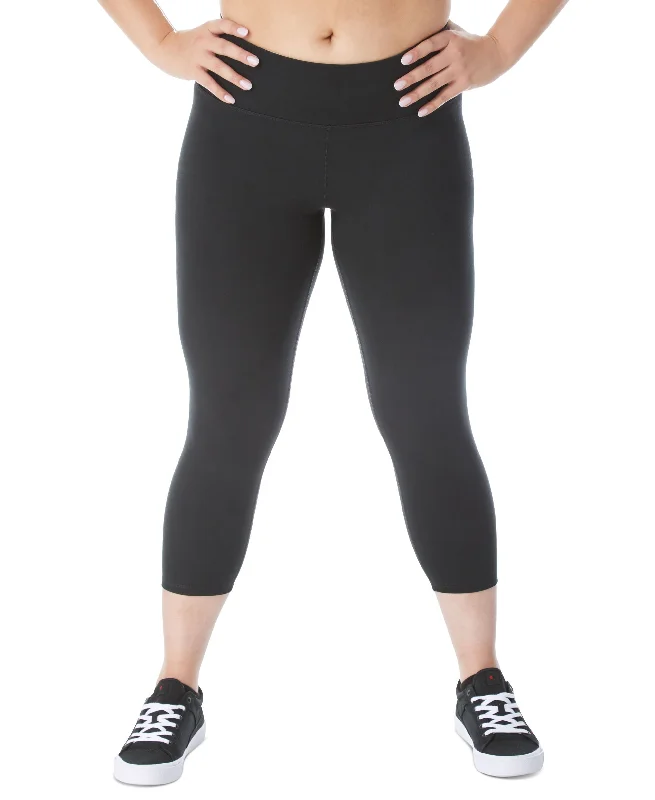 Classic Comfort Champion Plus Size Soft Touch Cropped Leggings
