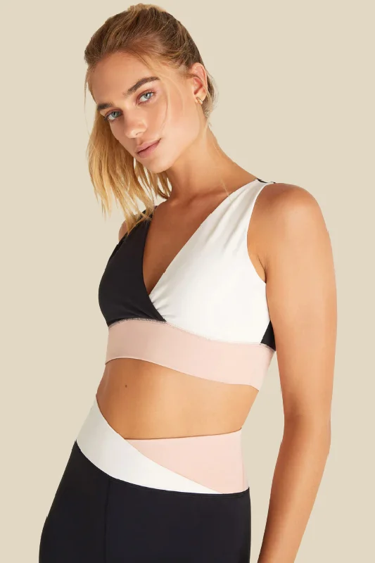 Quilted Jackets Colour Block Tank Bra