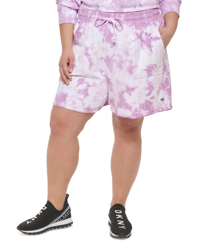 Athletic Gear DKNY Plus Size Printed Shorts