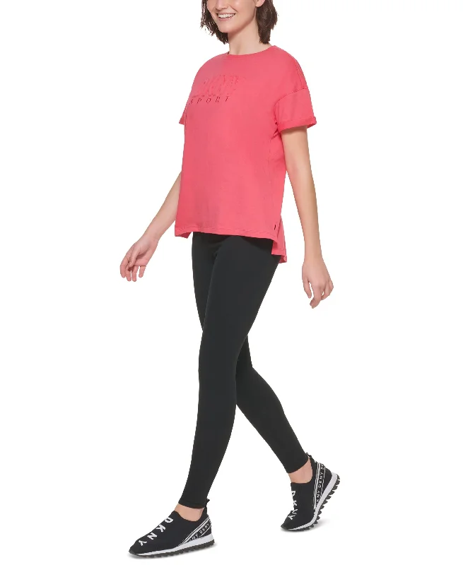 Utility Vests DKNY Sport Womens Cotton Logo T-Shirt