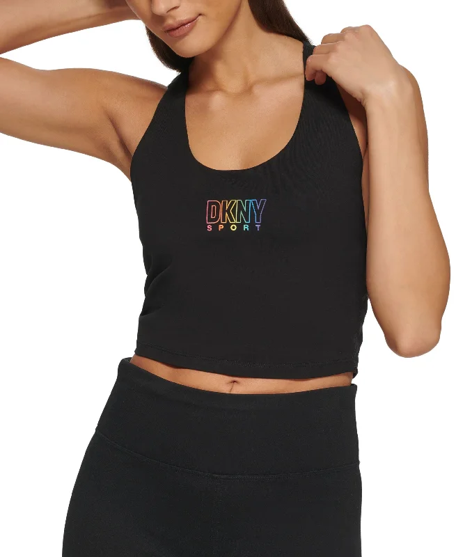 Stylish Sneakers DKNY Sport Womens Pride Logo Racerback Tank Top