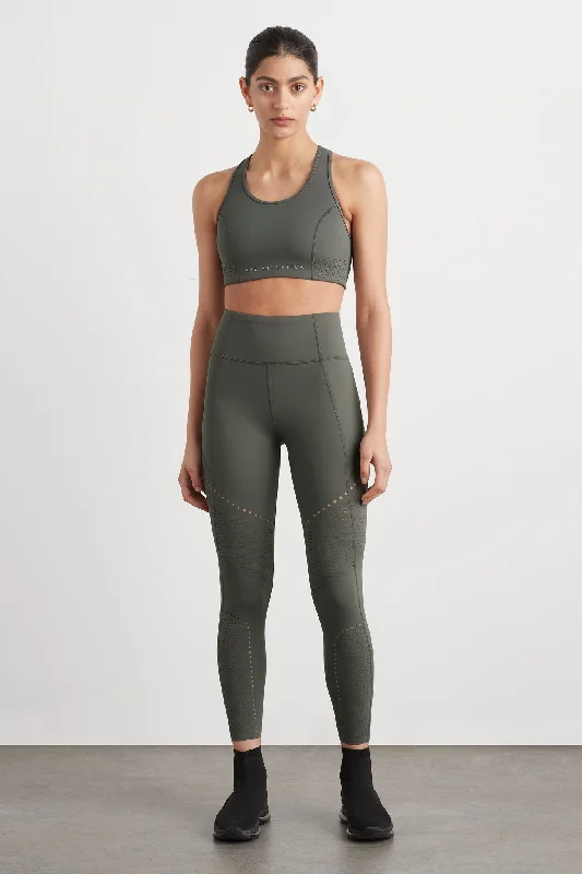 Sporty Jackets High Rise Perforated 7/8 Legging 227