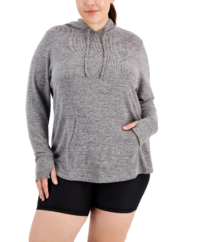 Weekend Wear ID Ideology Plus Size Knit Hoodie