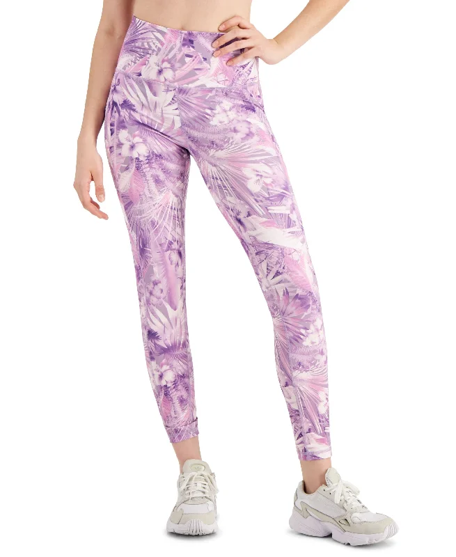 Casual Blazers ID Ideology Womens Compression Printed Side Pocket 7/8 Leggings