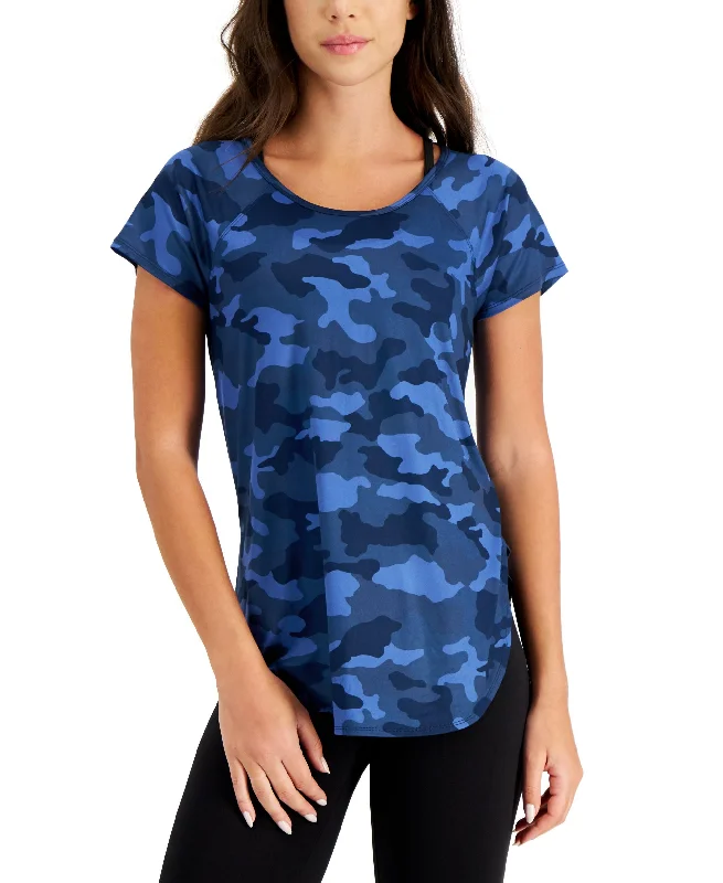 Warm Cardigans ID Ideology Womens Essentials Sweat Set Camo T-Shirt