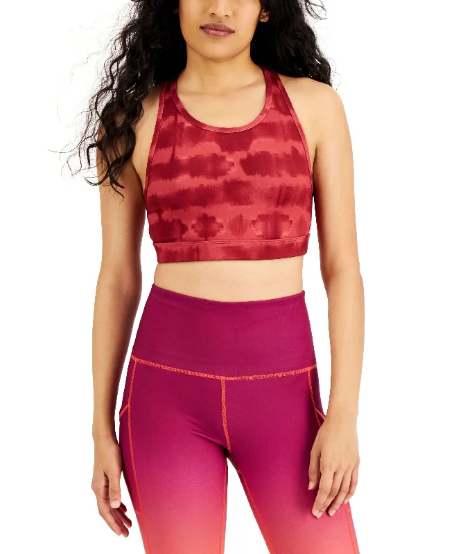 Relaxed Wear ID Ideology Womens Tie Dyed Reversible Sports Bra