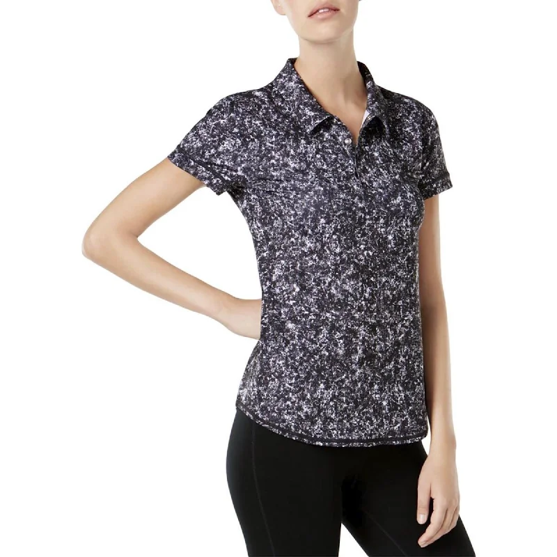 Ideology Printed Performance Women's Polo T Shirt Night Crackle Small