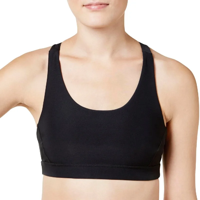 Ideology Women's Medium Impact Sports Bra Top Black Size 2 Extra Large - XXL