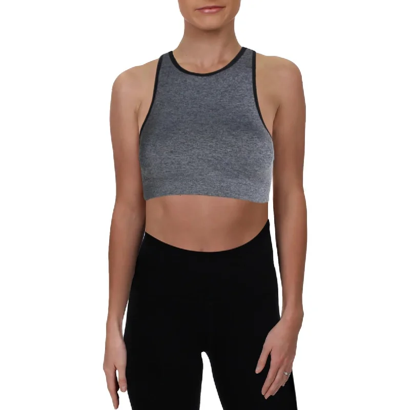 Street Tees Marc New York by Andrew Marc Womens High Neck Racerback Sports Bra