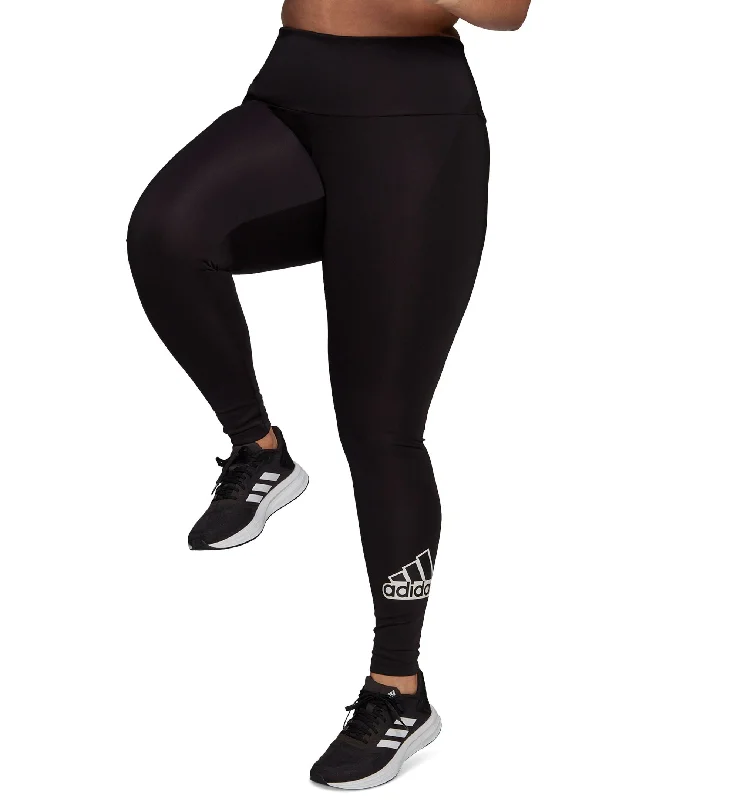Warm Outerwear Plus Size Designed To Move Outlined Logo Tights
