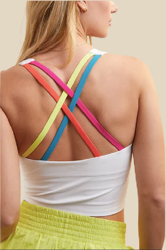 Funky Prints Rainbow Strappy Tank