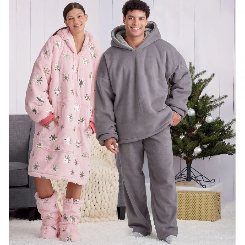 Versatile Style Simplicity Unisex Hoodies and Trousers S9456