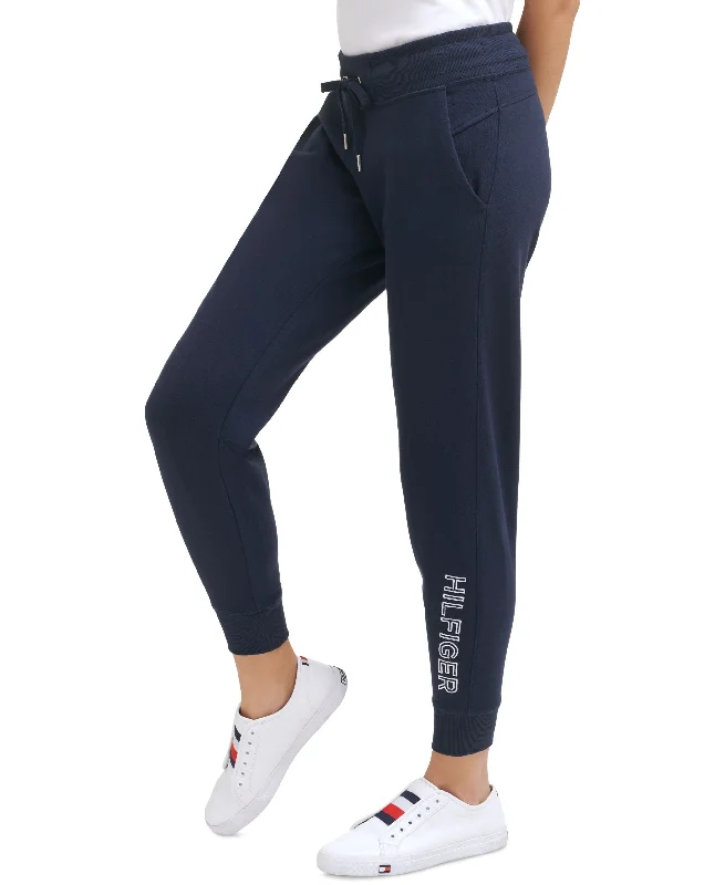 Functional Wear Tommy Hilfiger Sport Embroidered Logo Smooth Knit Jogger Pants
