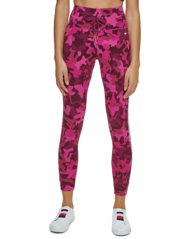 Cool Jackets Tommy Hilfiger Sport Womens High Rise Camo Print Leggings