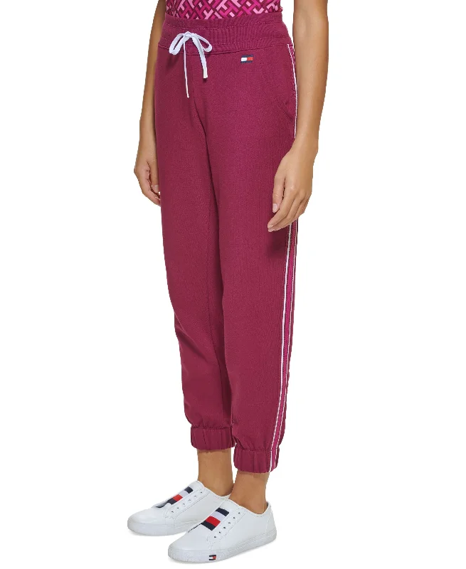 Lightweight Gear Tommy Hilfiger Sport Womens High Rise Side Stripe Joggers