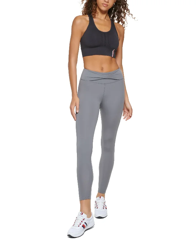 Modern Denim Tommy Hilfiger Sport Womens High Waist Twist Front 7/8 Leggings