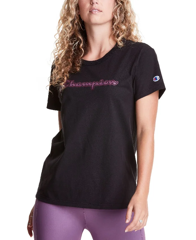 Effortless Comfort Women's Boyfriend Logo Cotton T-Shirt