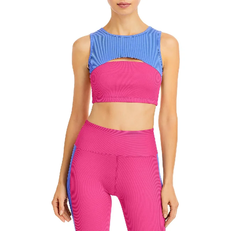 All-Day Wear Year of Ours Womens Cut-Out Workout Sports Bra