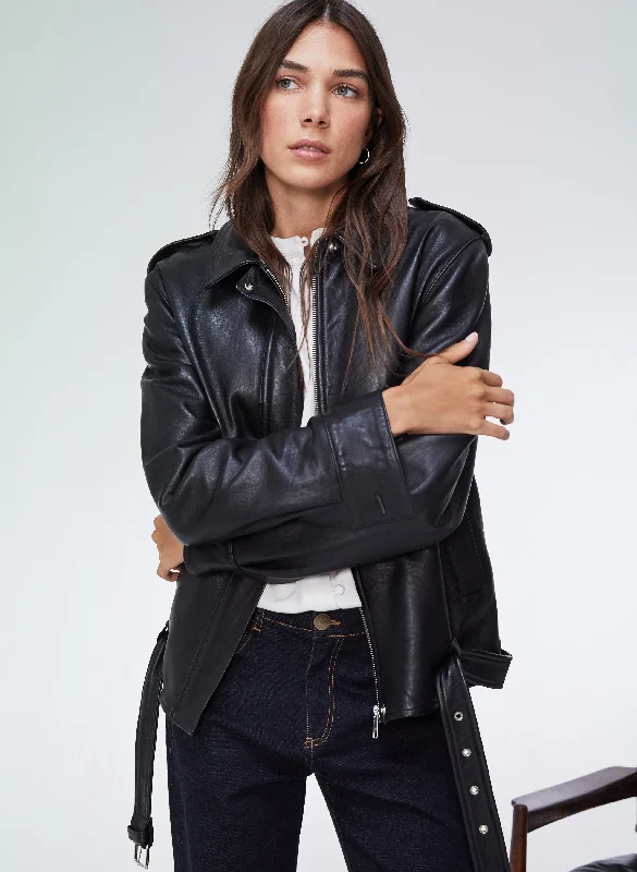 Everyday Wear Adelinda Leather Bomber