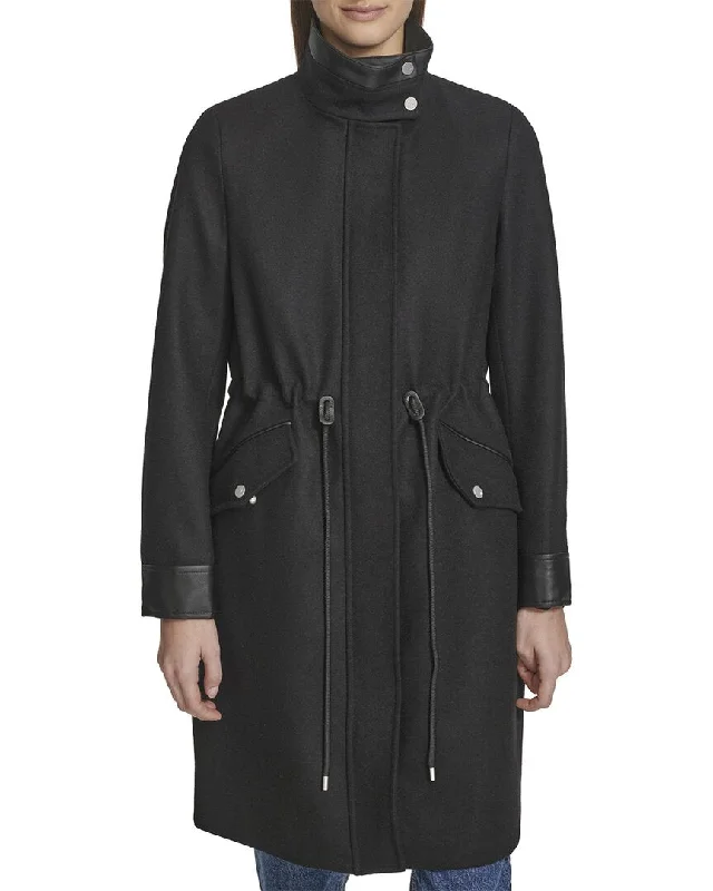 Simple Styles Andrew Marc Chesme Wool-Blend Coat