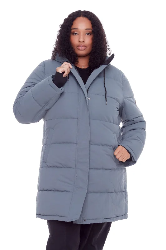 Stylish Sweaters AULAVIK PLUS | WOMEN'S VEGAN DOWN (RECYCLED) MID-LENGTH HOODED PARKA COAT (PLUS SIZE) Stylish Sweaters AULAVIK PLUS | WOMEN'S VEGAN DOWN (RECYCLED) MID-LENGTH HOODED PARKA COAT (PLUS SIZE)