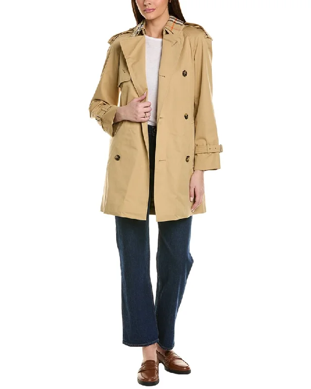 Sporty Look Burberry Gabardine Coat