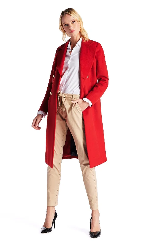 Street Fashion Casual woman's overcoat with belt