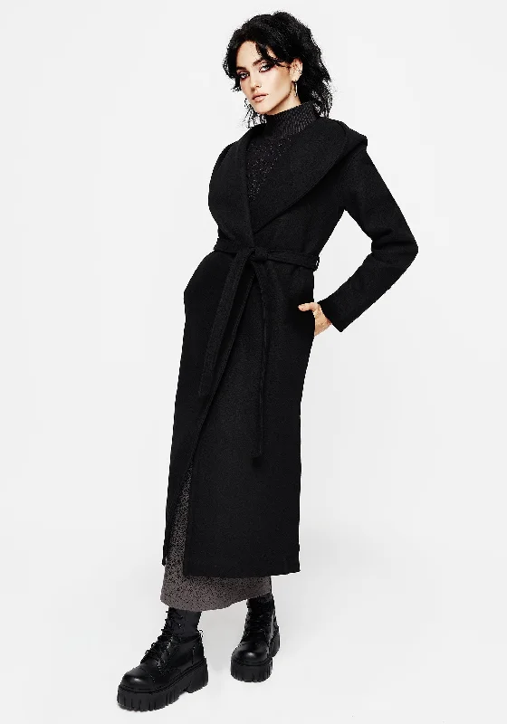 Everyday Denim Catacomb Hooded Belted Coat