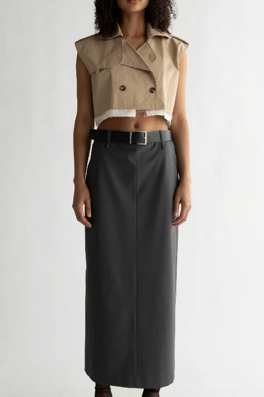 Classic Hoodies CROPPED TRENCH VEST