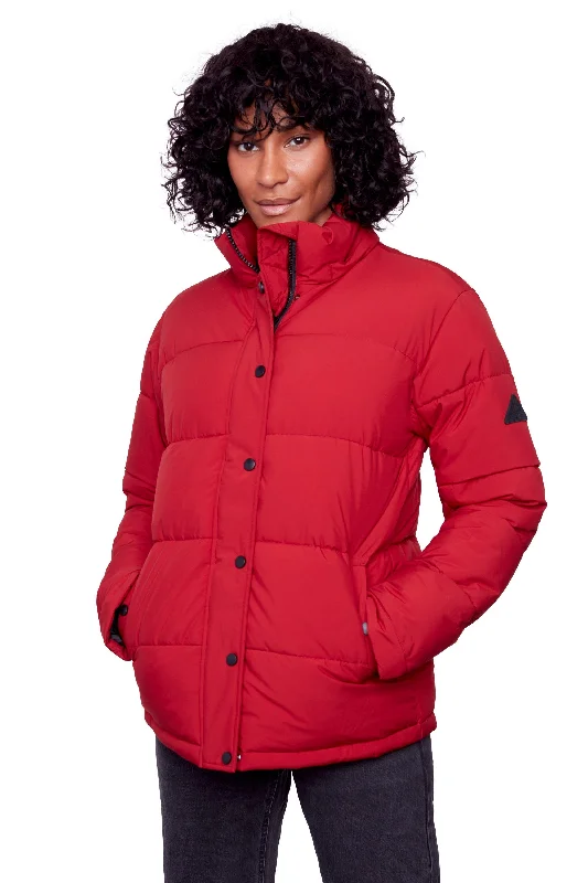 Urban Jackets FORILLON | WOMEN'S VEGAN DOWN (RECYCLED) SHORT QUILTED PUFFER JACKET