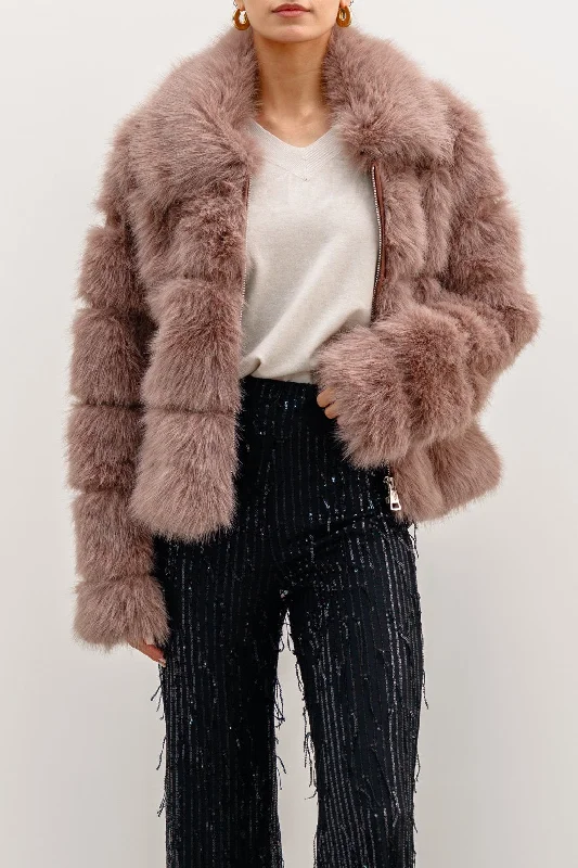 Active Gear FUR ZIPPER JACKET