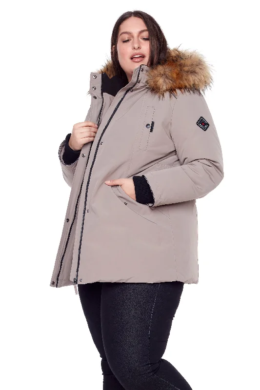 Classic Pieces GLACIER PLUS | WOMEN'S VEGAN DOWN (RECYCLED) PARKA (PLUS SIZE)