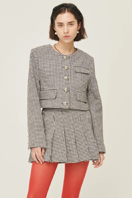 Haley Houndstooth Jacket