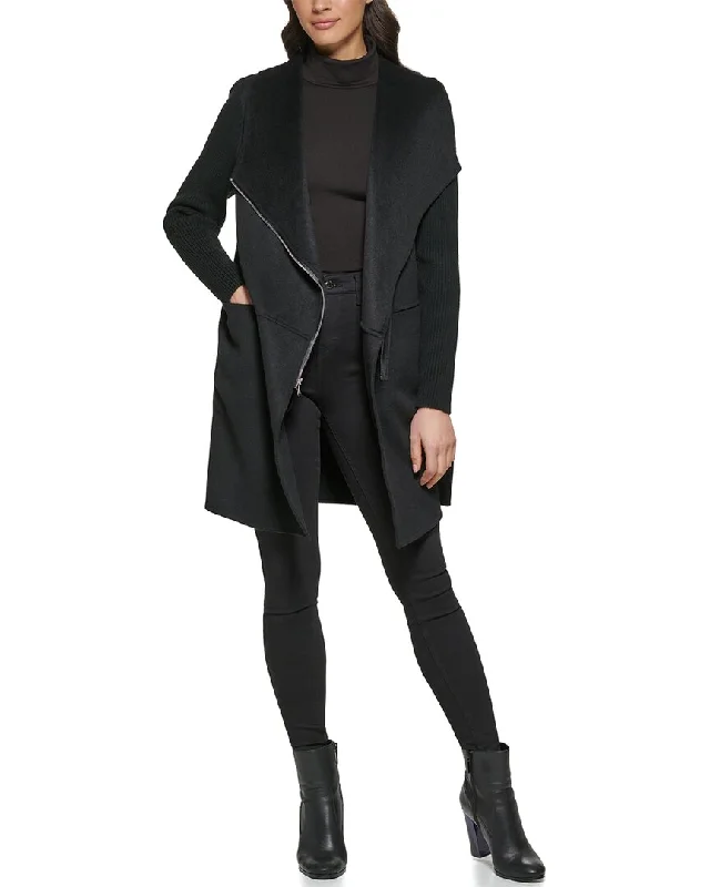 Cool Comfort Kenneth Cole Double Face Wool-Blend Coat