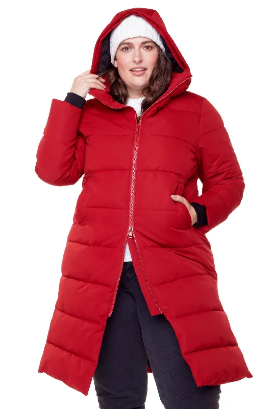 Relaxed Wear KLUANE PLUS | WOMEN'S VEGAN DOWN (RECYCLED) ULTRA LONG LENGTH PARKA (PLUS SIZE) Relaxed Wear KLUANE PLUS | WOMEN'S VEGAN DOWN (RECYCLED) ULTRA LONG LENGTH PARKA (PLUS SIZE)
