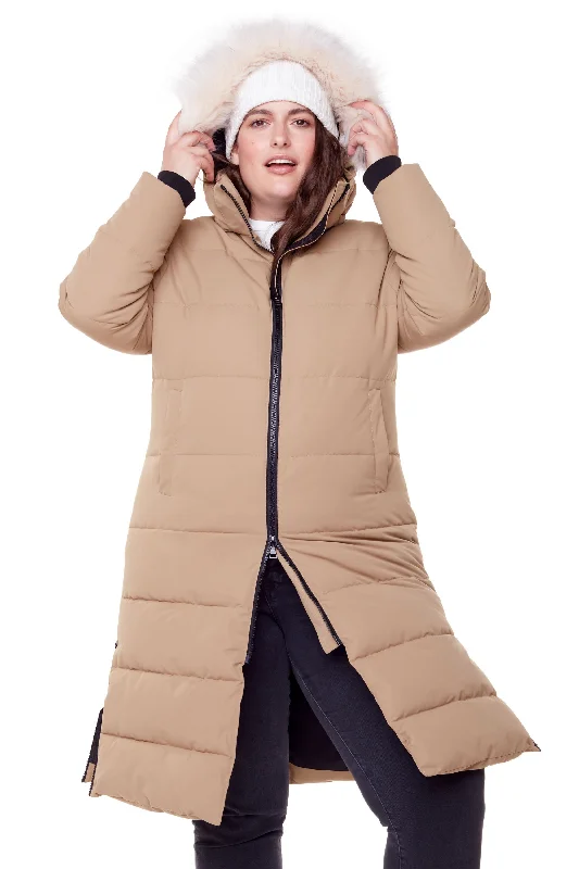 Athletic Wear KLUANE PLUS | WOMEN'S VEGAN DOWN (RECYCLED) ULTRA LONG LENGTH PARKA (PLUS SIZE) Athletic Wear KLUANE PLUS | WOMEN'S VEGAN DOWN (RECYCLED) ULTRA LONG LENGTH PARKA (PLUS SIZE)