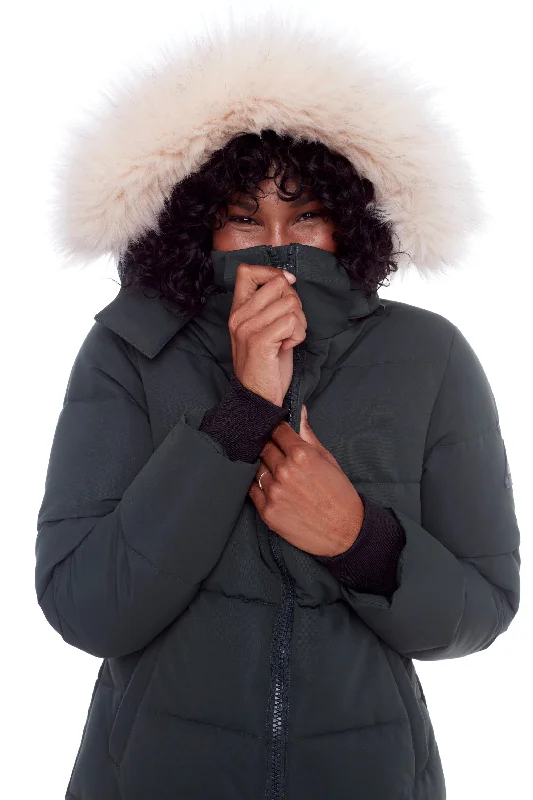 Smart Casual KLUANE | WOMEN'S VEGAN DOWN (RECYCLED) ULTRA LONG LENGTH PARKA