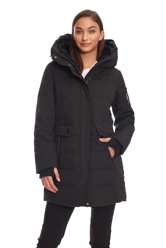 Soft Knitwear KOOTNEY | WOMEN'S VEGAN DOWN (RECYCLED) MID-LENGTH PARKA
