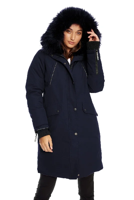 Cool Streetwear LAURENTIAN | WOMEN'S VEGAN DOWN (RECYCLED) LONG PARKA