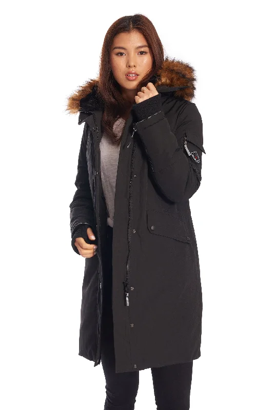 Flexible Outerwear LAURENTIAN | WOMEN'S VEGAN DOWN (RECYCLED) LONG PARKA