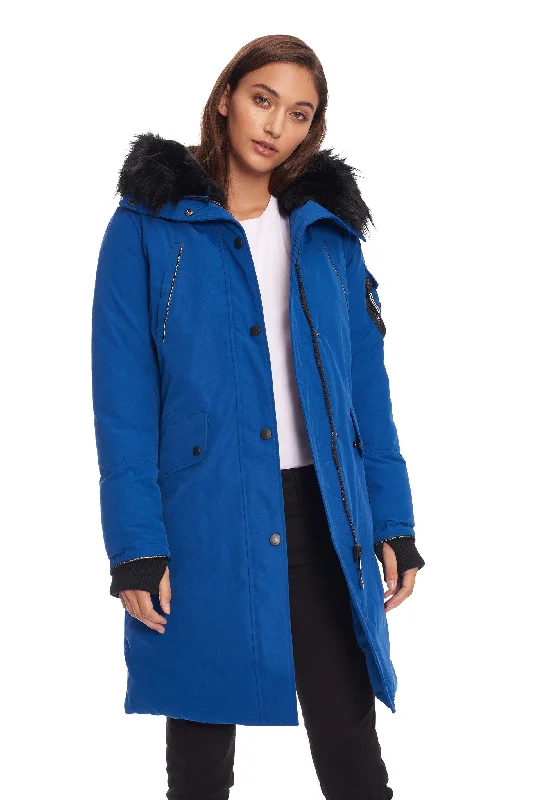 Minimalist Fashion LAURENTIAN | WOMEN'S VEGAN DOWN (RECYCLED) LONG PARKA