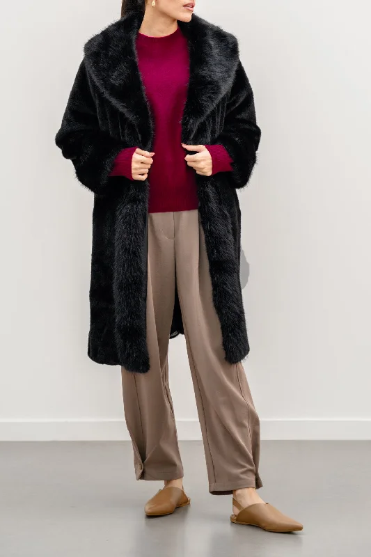 Easygoing Fashion MOB FUR COAT