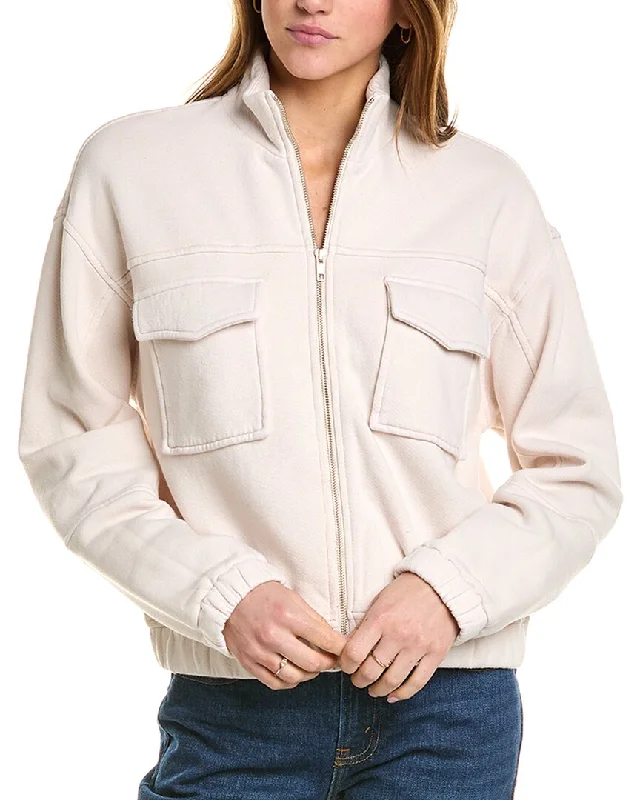 Monrow Seamed Bomber Jacket