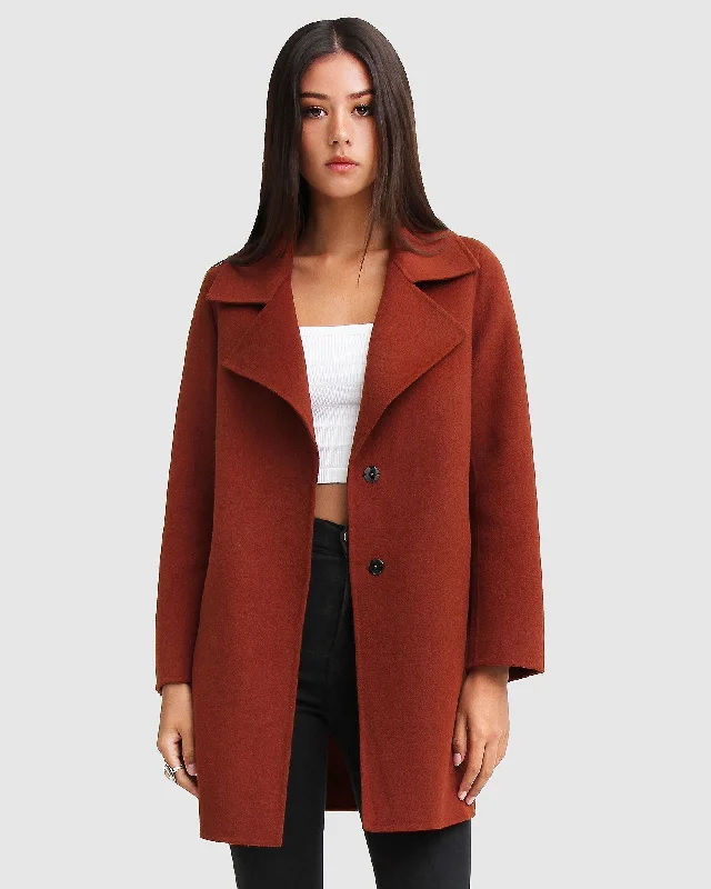 Soft Materials NEW FIT ExBoyfriend Wool Blend Oversized Jacket