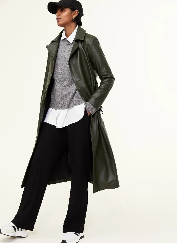 Casual Wear Paulette Leather Coat
