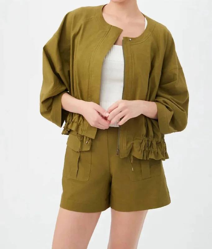 Effortless Comfort Prita Jacket In Sage