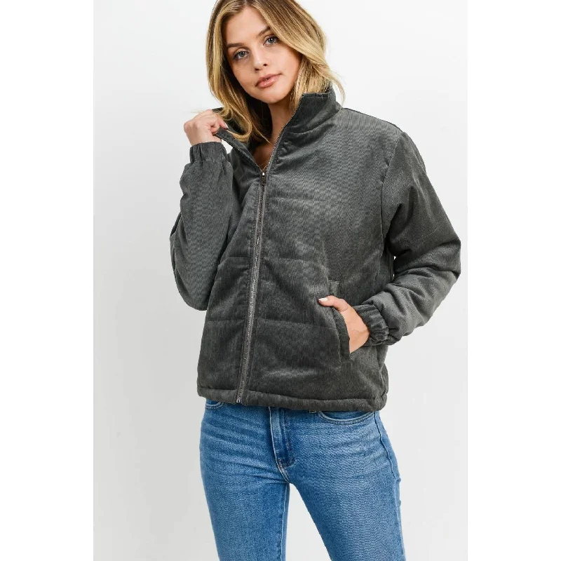 Layered Jackets Puffy Long Sleeves Jacket