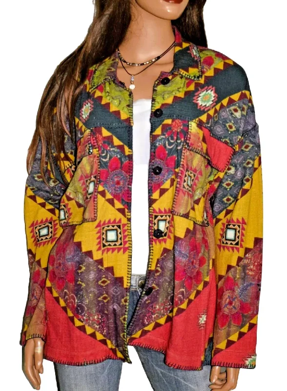 Casual Trends Santa Fe Jacket In Multi